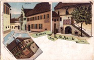 Gruss aus St. Martin. Postkarte 1905.