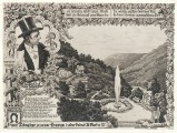 Zauberfürst Franz Schweizer Bellachini. Tina-Will-Hütte. Topographie stilisiert. 1931 